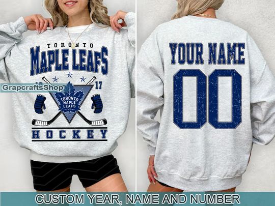Discover Vintage Toronto Maple Leafs Sweatshirt, Retro Toronto shirt, Toronto Hockey Fan shirt, Toronto Sweatshirt, Custom hockey tee