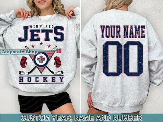 Discover Vintage Winnipeg Jets Sweatshirt, Retro Winnipeg shirt, Winnipeg Hockey Fan shirt, Winnipeg Sweatshirt, Custom hockey tee