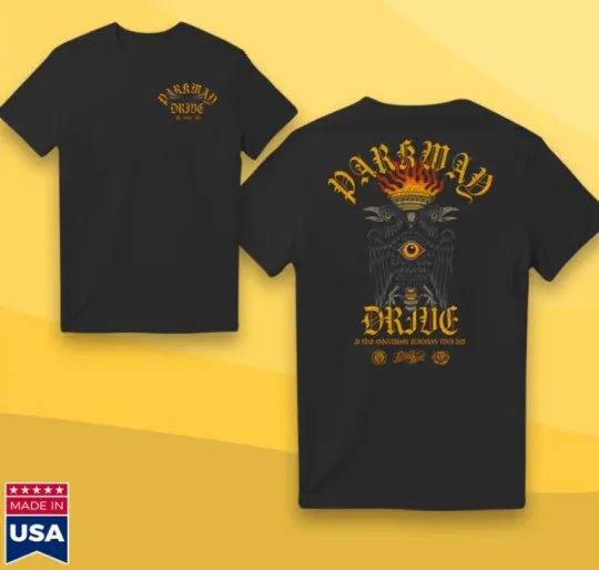 Discover Parkway Drive 20th Anniversary European Tour 2025 T-Shirt