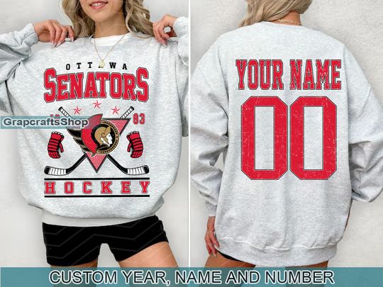 Discover Vintage Ottawa Senators Sweatshirt, Retro Ottawa shirt, Ottawa Hockey Fan shirt, Ottawa Sweatshirt, Custom hockey tee