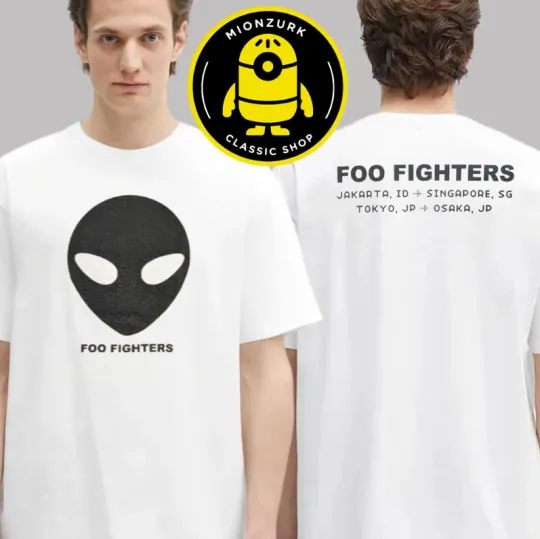 FF Band Fighters Tokyo 2025 Merch Alien Head Live In 2025 Tour Unisex T-Shirt