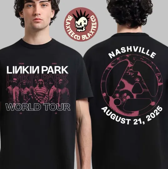 Linkin Park From Zero World Tour 2025 Nashville Tn Aug 21 T-Shirt