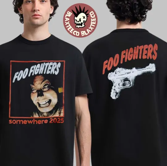 Discover FF Band Fighters Somewhere 2025 30th Tour Two Sided T-Shirt