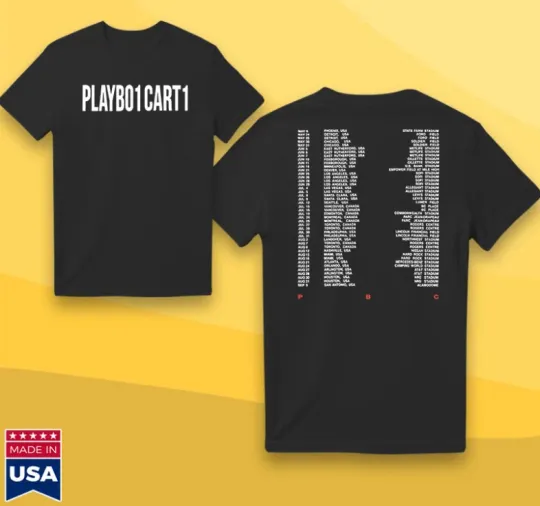 Discover Playboi Carti After Hours Til Dawn Tour 2025 T-Shirt