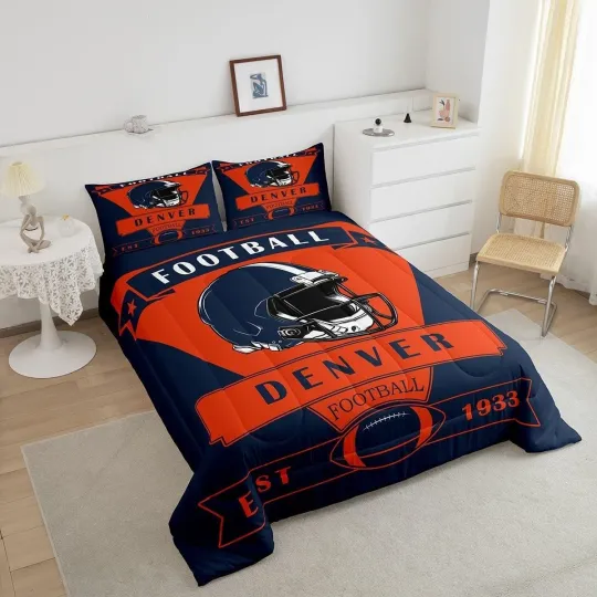 Denver Broncos Bedding Set Football set