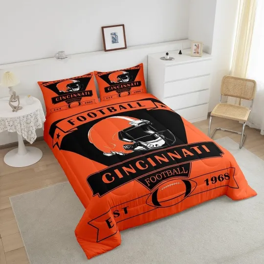 Discover Cincinnati Bengals Bedding Set Football set