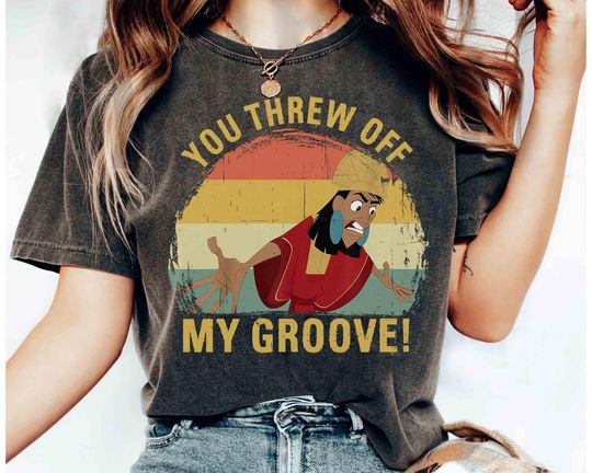 Discover Disney Emperor's New Groove Kuzco Thrown Off Graphic T-shirt, Disneyland Trip Tee, Unisex T-shirt Family Birthday Gift Adult Kid Toddler Tee