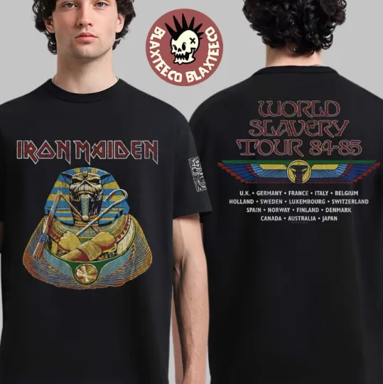 Discover 1Iron Maiden 50Th Anniversary World Slavery Tour 85 85 T-Shirt