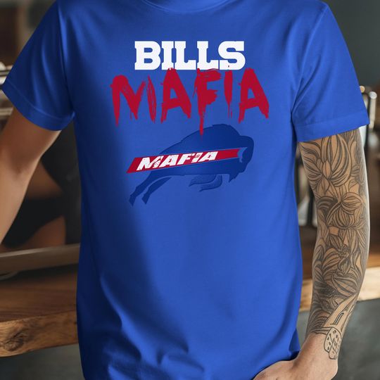 Buffalo Bills | Bills Mafia Unisex T-Shirt | Retro Buffalo Football Tee | Upstate New York Football | Bills Fan Shirt | Sports Fan Gift