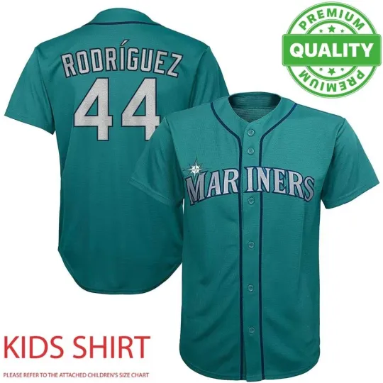 Discover Mariners Rodriguez #44 Baseball Jersey 3D AOP For Adults Kids Youth