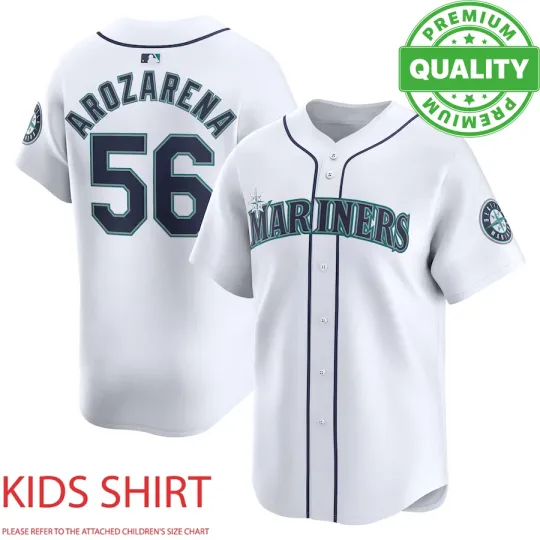 Discover Number #56 Mariners Arozarena Baseball Jersey 3D AOP Adults Kids Youth