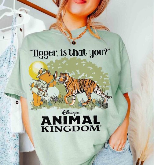 Discover Tigger Is That You Disney Animal Kingdom T-shirt, Disney Winnie the Pooh Safari Mode Matching Tee, Magic Kingdom Family Vacation Gifts