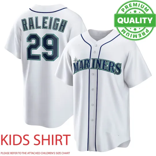 Discover Mariners Raleigh Number #29 Baseball Jersey 3D AOP Adults Kids Youth