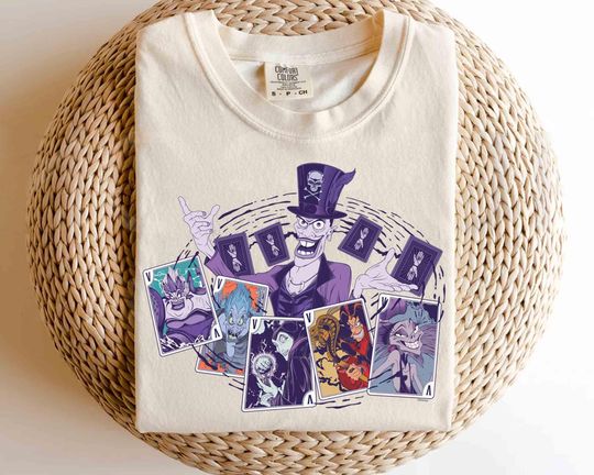 Discover Disney Villains Dr Facilier Playing Cards Maleficent Ursula Shirt, It's Good To Be Bad Tee, Magic Kingdom Disneyland Family Vacation Trip
