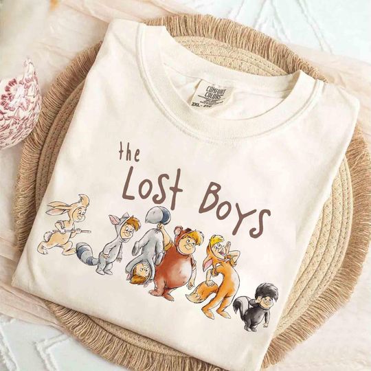 Discover Disney Peter Pan The Lost Boys Squad Retro Shirt, Magic Kingdom WDW Holiday Trip Unisex T-shirt Family Birthday Gift Adult Kids Toddler Tee