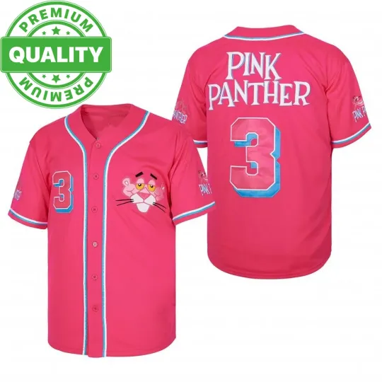 Pink Panther Miami #3 CUSTOM Baseball Jersey 3D Adults Kids Size
