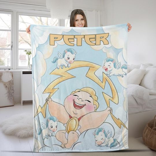 Discover Personalized Watercolor Disney Hercules Blanket