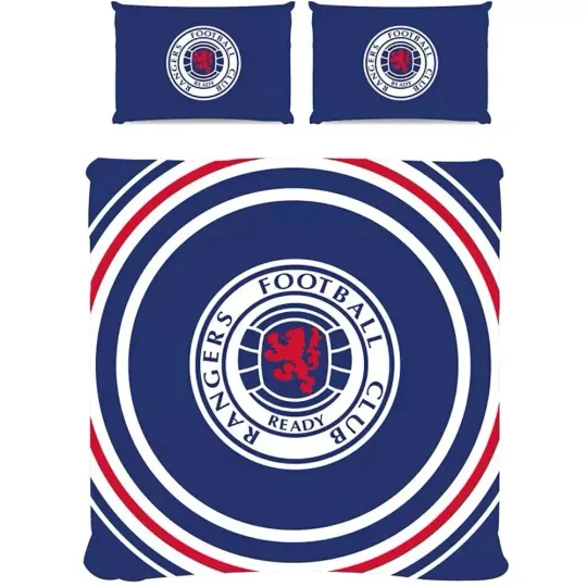 Discover Rangers FC Double Duvet Set Pulse Football Club Home Gift