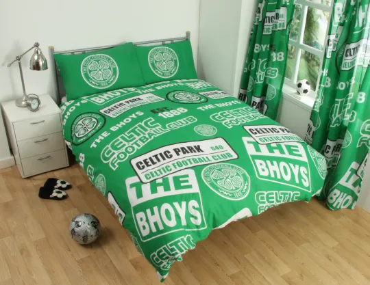 Discover Celtic FC Double Duvet Cover Bedding Set Football Club
