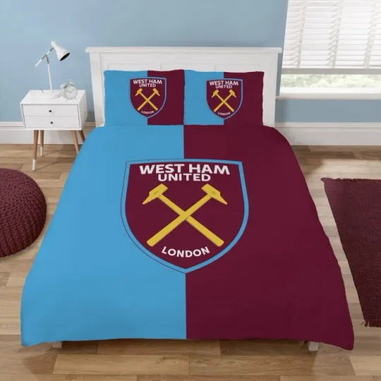 Discover West Ham United King Duvet Cover Set Football Club Sky