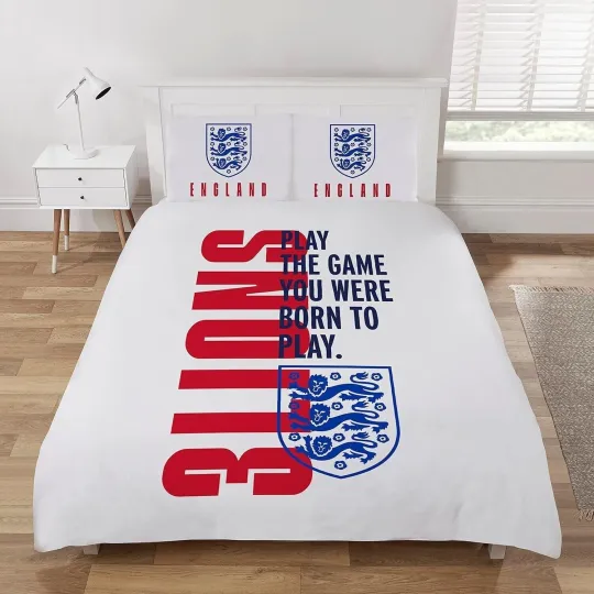 Discover England Double Duvet Set Kids England FC Bedding Set Bed Set