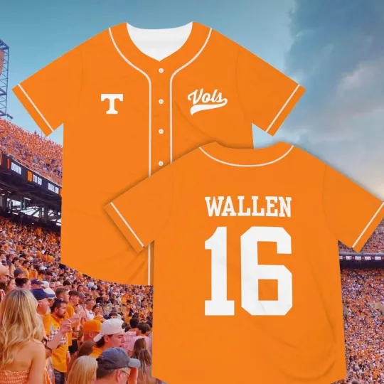 Discover Wallen Western 16 Baseball Jersey 3D baseball jersey 3d gift 2025 hot