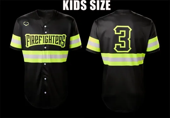 Discover Hot Firefighters Savannah Bananas S-5XL Baseball Jersey Black