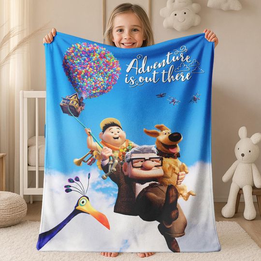 Discover Disney up Movie Blanket, Adventure is Out There Blanket, up Blanket, Disney Woven Blanket, Disney Sofa Throw C1LH11