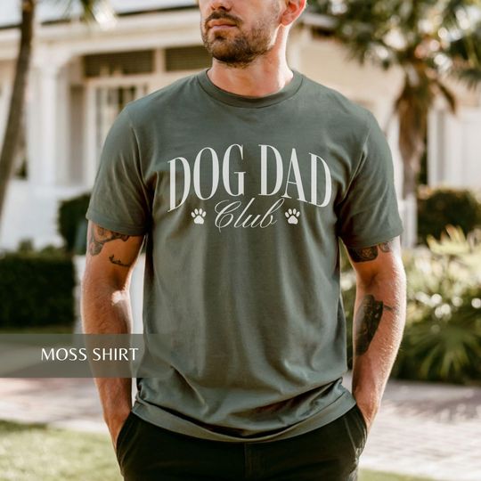 Discover Dog Dad Club Shirt, Dad Tee, Dad of Dogs Shirt, Father's Day Gift, Trendy Pet Shirt, Cute Dog Lover T-Shirt, Christmas Gift