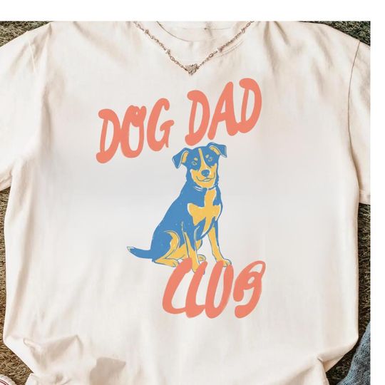 Discover Dog Dad Club T-Shirt, Cute Dog Lover Tee, Pet Parent Graphic Shirt, Dog Owner Gift, Unisex Casual T-Shirt, Animal Lover Apparel