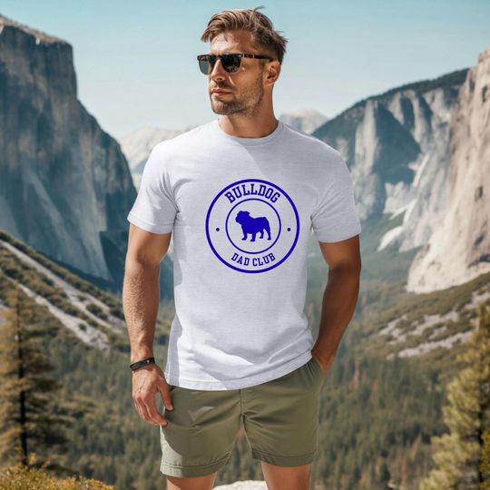 Discover Bulldog Dad Club T-Shirt, Dog Lover Gift