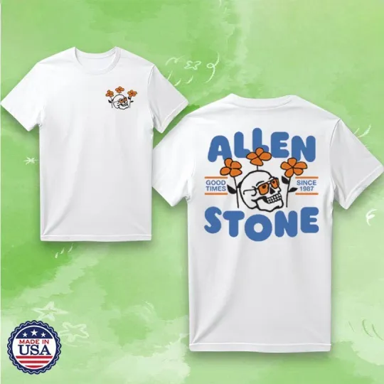 Discover Allen Stone Skull Flower 2025 Unisex T-Shirt