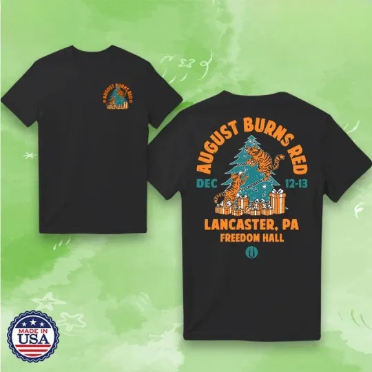 August Burns Red Lancaster, PA Dec 12-13 2025 Tour Unisex T-shirt
