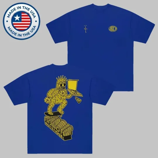 Travis Cactus Jack X Virgil Abloh Arch Cactus Skate Inspired T-Shirt