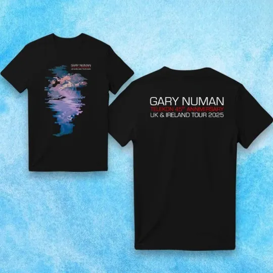 Discover Gary Numan Telekon 45th Anniversary Tour New T-Shirt