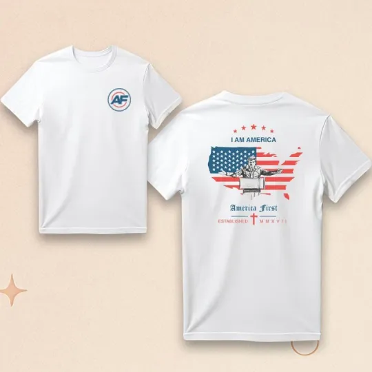 Discover America First I Am America Merch T-Shirt