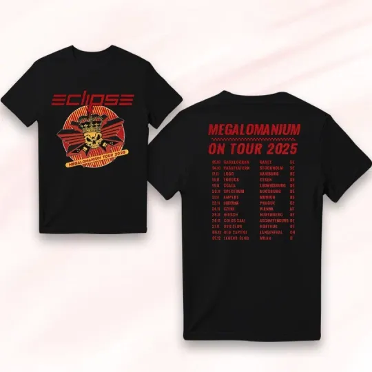 Discover Eclipse Mega Tour 25 Merch Two Sided T-Shirt