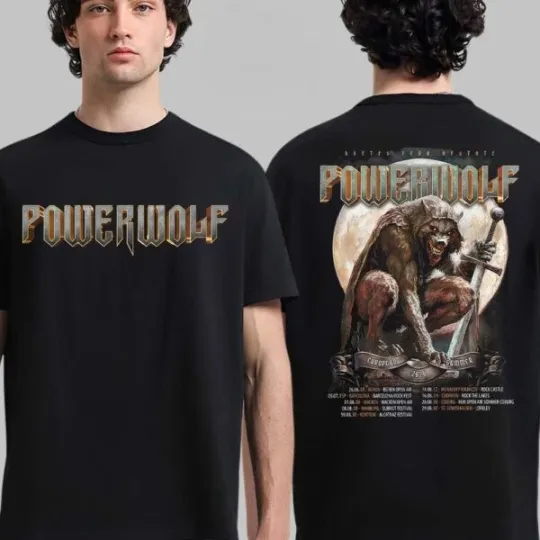 Discover European Summer Tour 2026 Schedule Dates Two Sided Concert Fan T-Shirt