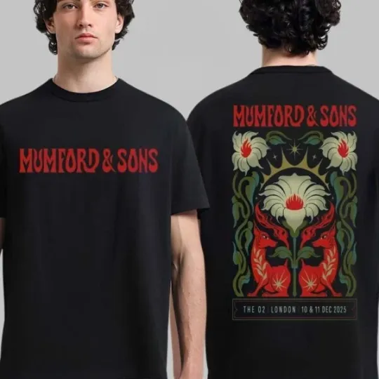 Discover London UK 2025 Event Poster Concert Two Sided Graphic Music Fan T-Shirt