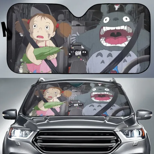 Discover Totoro Car Sunshade for Anime Fans
