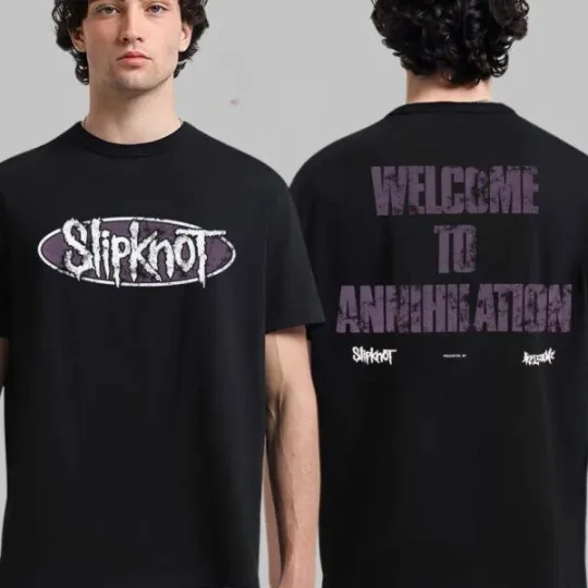 Discover Sl1pknot x Welcome Skateb@ard Annihilation Graphic Street Style T-Shirt