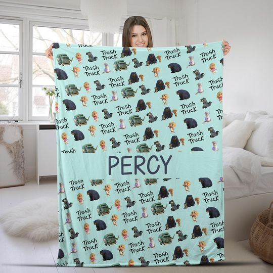 Trash Truck Blanket/Trash Truck Blanket/Trash Truck Birthday Gifts/Truck Lover Gift Blanket