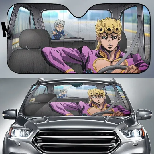 JoJo Bizarre Adventure Car Sunshade for Anime Fans