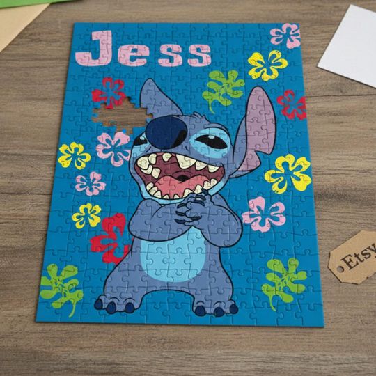 Discover Lilo & Stitch Jigsaw Puzzle for Children, Relaxing and Fun Puzzle Activity