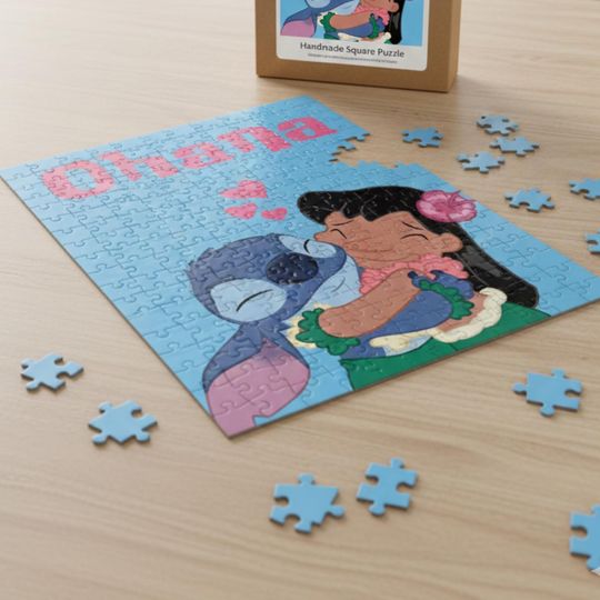 Lilo & Stitch Jigsaw Puzzle, Children's Puzzle, Relaxing Activity, Personalized Toy