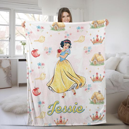 Discover Personalized Coquette Bows Sleeping Beauty Disney Princess Aurora Blanket, Disney Castle Maleficent Princess Birthday Girl Gifts G5PG27