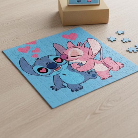Lilo & Stitch Jigsaw Puzzle, Children's Gift, Relaxing Puzzle Activity