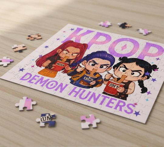K-Pop Demon Hunters Jigsaw Puzzle, Children's Relaxing Puzzle Toy