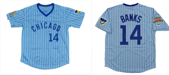 Discover Ernie Banks 1970 Jersey Men’s 2 Side S-5XL DOS7