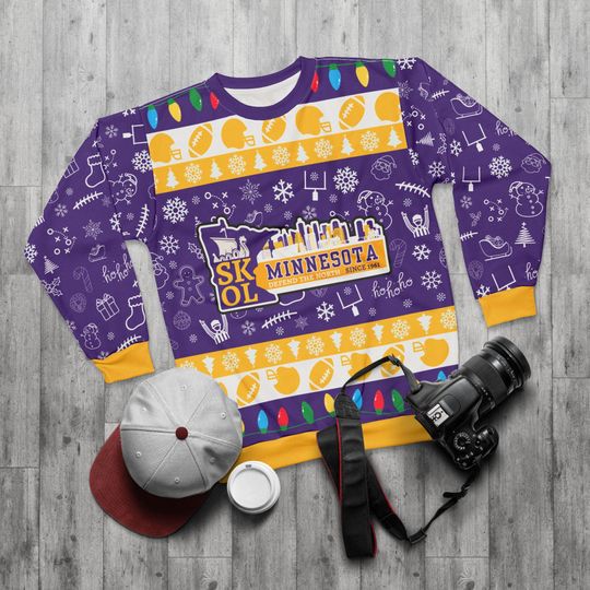 Discover Minnesota Football Ugly Sweater Unisex Sweatshirt AOP, Christmas Outfit, Party, Gifts for Him, Gifts for Her, Sports Fans